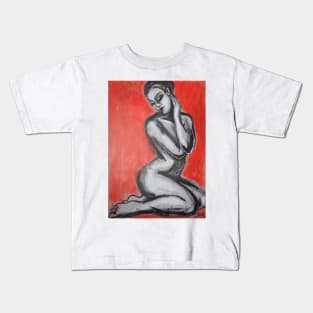 Posture 1 - Female Nude Kids T-Shirt